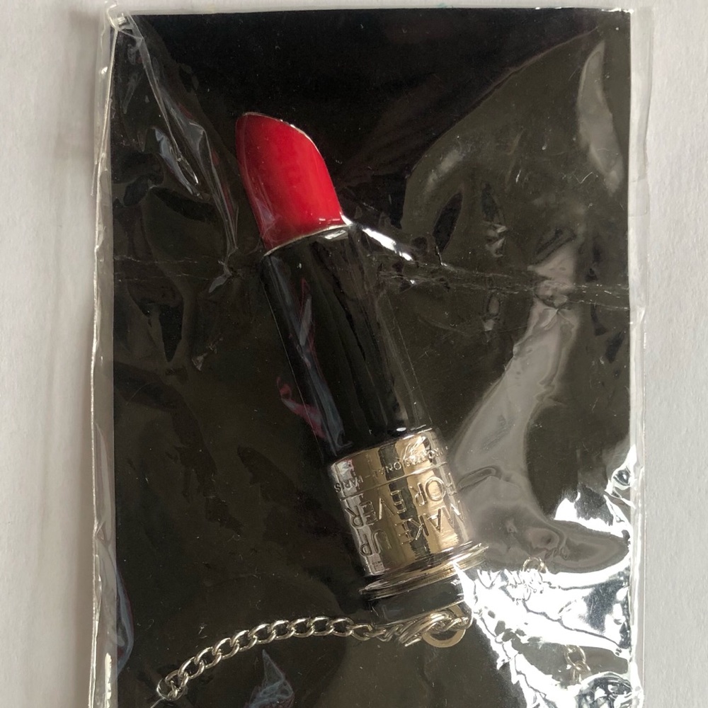 Authentic Rare Make-Up Forever Lipstick Necklace